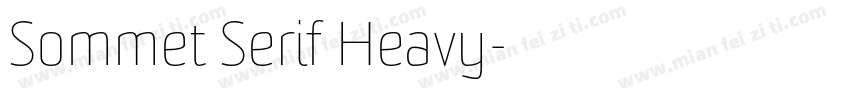 Sommet Serif Heavy字体转换